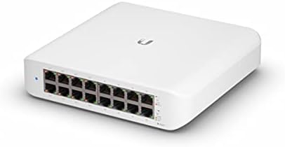 Ubiquiti 16 ports Switch Lite (8) GbE PoE+ RJ45 ports, (8) GbE RJ45 ports, 45W - USW-Lite-16-Poe