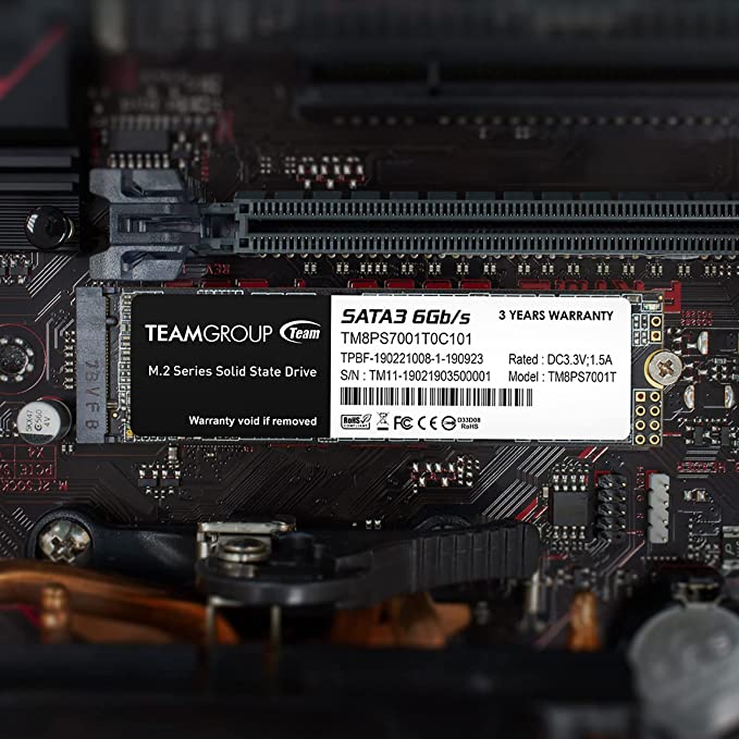 TeamGroup MS30 1TB with SLC Cache 3D NAND TLC M.2 2280 SATA III 6Gb/s Internal Solid State Drive SSD - TM8PS71T0C102