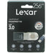 Lexar F35 256GB USB 3.0 Fingerprint Flash drive, up to 150MB/s read and 60MB/s write, Global - LJDF35-256GBBK