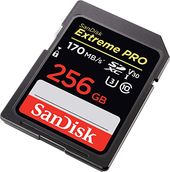 SanDisk 256GB Extreme PRO SDXC Memory Card 170 MBPs C10 - SDSDXXY-256G-GN4IN