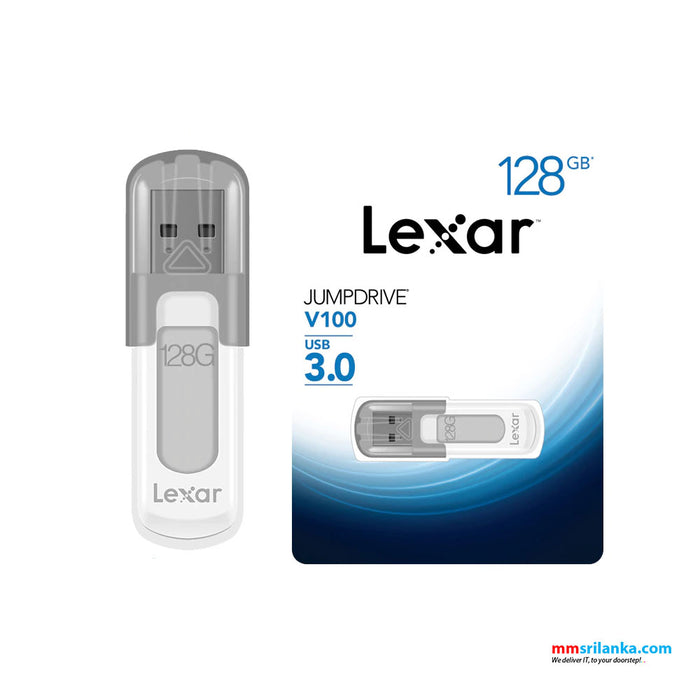 Lexar 128GB JumpDrive V100 USB 3.0 Flash Drive - LJDV100-128ABGY