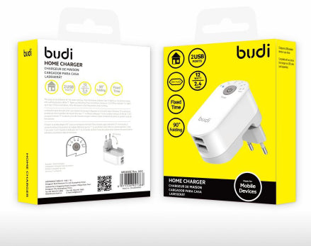 Budi AC030U / AC030E 2USB home timer charger