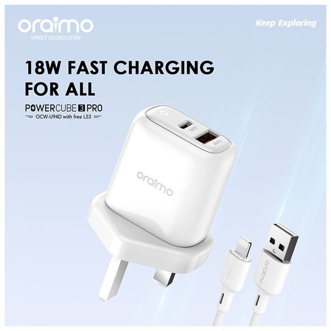 Oraimo  U94D+L53 Dual Port Charger