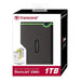 Transcend 1TB USB 3.1 Gen 1 StoreJet 25M3S SJ25M3S Rugged External Hard Disk Drive - TS1TSJ25M3S - Iron Grey