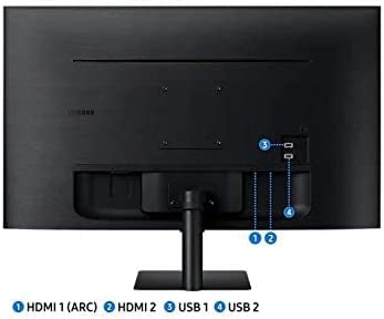 Samsung 27-Inch Smart Monitor With Mobile Connectivity- LS27AM500NMXUE