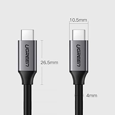 UGREEN USB-C 3.1 Gen1 Male to Male 3A Data Cable (60W, 4K@60Hz) – UG-50751