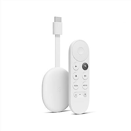 Google Chromecast with Google TV (4K)- Streaming Stick Entertainment with Voice Search - Watch Movies, Shows, and Live TV in 4K HDR