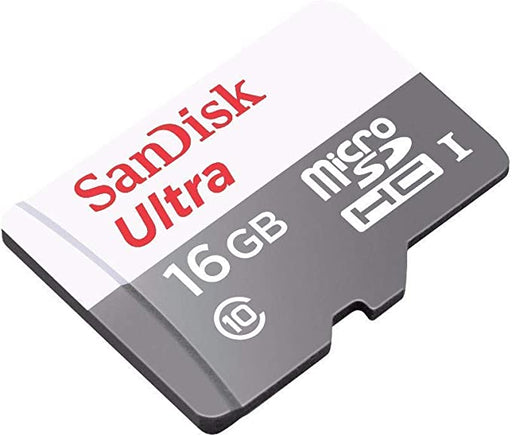 SanDisk 16GB MicroSD  Ultra Memory Card Class 10 80MBPS  W/O Adapter - SDSQUNS-016G-GN3MN