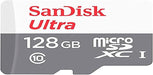 SanDisk  128GB MicroSD  Ultra Memory Card CLASS 10 100MBPS  without Adapter - SDSQUNR-128G-GN6MN