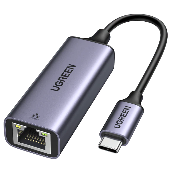 UGREEN CM199 USB-C 3.1 GEN1 To Gigabit Ethernet Adapter, Compatible with MacBook Pro 2020/2019/2018/2017, MacBook Air, Mac Mini 2023, Dell XPS- UG-50737