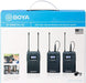 BOYA BY-WM8 Pro-K2 UHF Dual-Channel Wireless Lavalier Microphone System - with Omnidirectional Lavalier Microphones