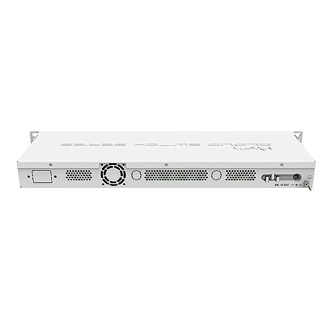 MikroTik 24 Gigabit port switch with 2 x SFP+ cages in 1U rackmount case, Dual boot (RouterOS or SwitchOS) - CRS326-24G-2S+RM