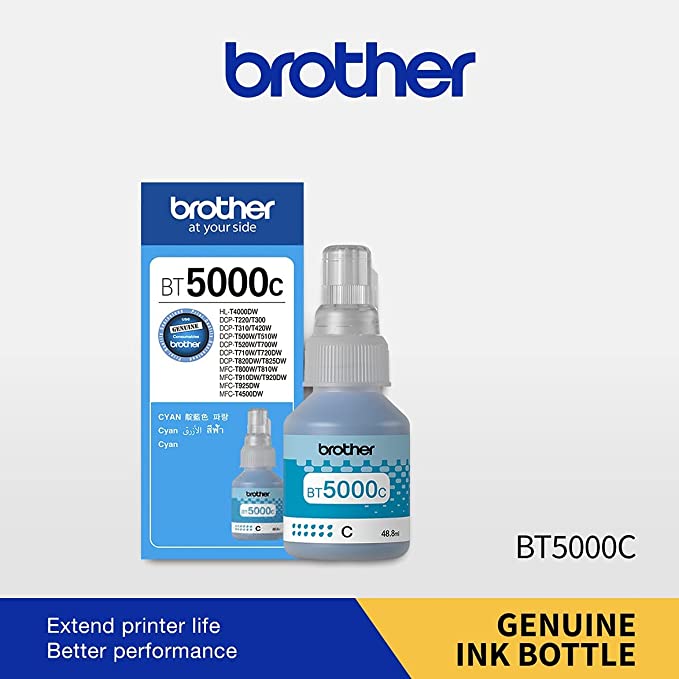 Brother BT-5000C Cyan Ink Bottle 48.8ml