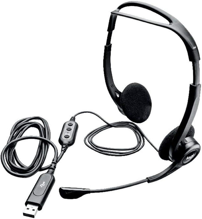 Logitech 960 USB computer headset with Noise-Canceling Mic - 981-000100