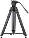 KINGJOY VT-2500+VT-2510 Professional Video/Camera Tripod Kit - with 360°Panorama Pan Fluid Ball Head for DSLR Camera Video Recorder DV