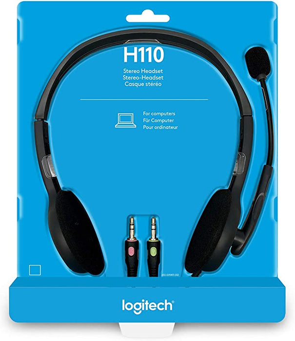 Logitech H110  Stereo Headset (2*3.5 MM JACK) - 981-000271