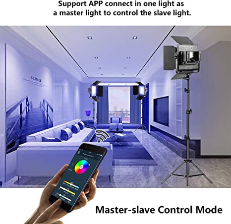 GVM 800D-RGB Set Of Two LED Studio Video Light