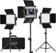 GVM 800D-RGB Set Of Two LED Studio Video Light