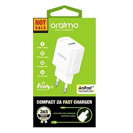 Oraimo OCW-E65+C53 Charger Adapter – Cable Type-C Fast Charging - 1886532120