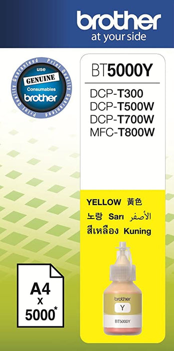 Brother BT-5000Y Yellow Ink Bottle 48.8ml