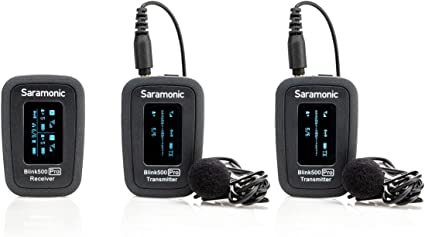 Saramonic Blink 500-B2 2-Person Digital Camera-Mount Wireless Omni Lavalier Microphone System - 2.4 GHz