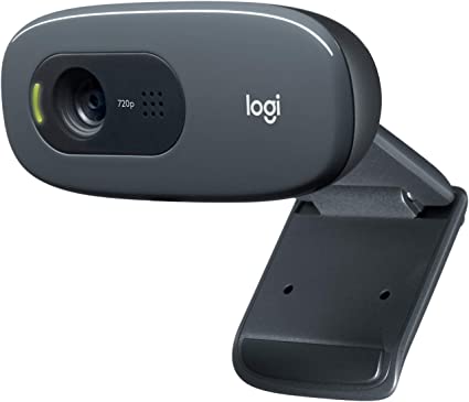 Logitech C270 HD Webcam for Video Calling,Light Correction, Noise-Reducing Mic, For Skype, FaceTime, Hangouts, WebEx, desktop and laptop - 960-0010063