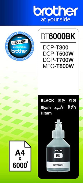 Brother BT-6000BK Black Ink Bottle 108.0ml