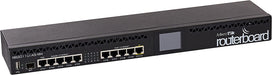 MikroTik Routerboard Rackmount 5xLAN USB, LCD, PoE out on port 10, 600MHz CPU, 128MB RAM, RouterOS, 5xGbit LAN 1xSFP - RB2011UiAS-RM