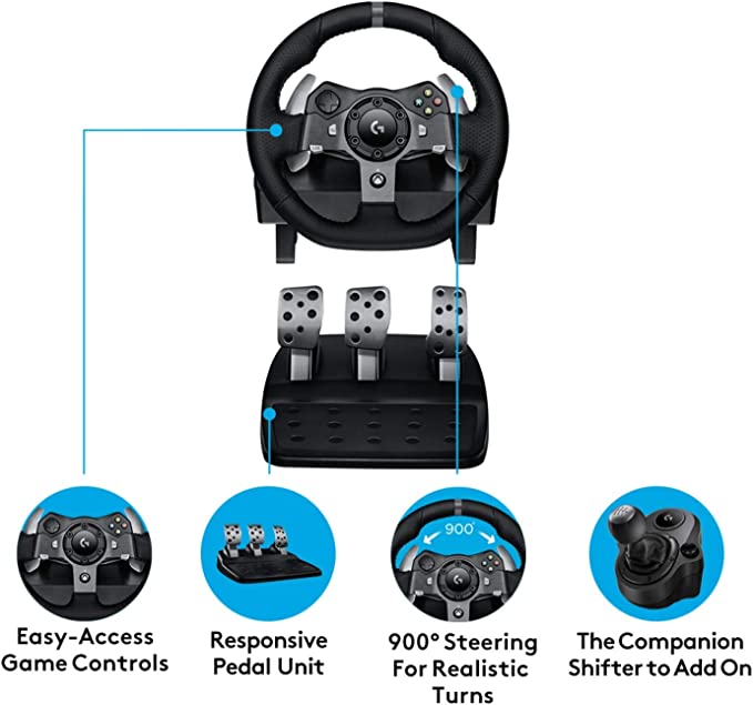 Logitech G920 Driving Force Racing Wheel USB - 941-000124