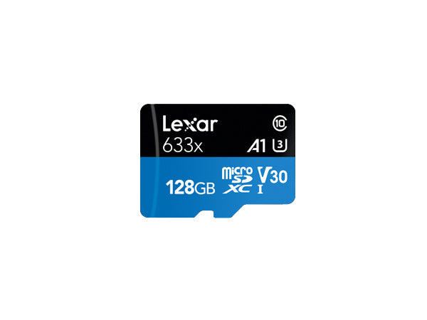 Lexar 633x High-Performance 128GB microSDXC™ UHS-I, up to 100MB/s read 45MB/s - LSDMI128BB633A