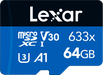 Lexar 633x High-Performance microSDXC™ UHS-I, up to 100MB/s Without Adapter - LMS0633064G-BNNNG