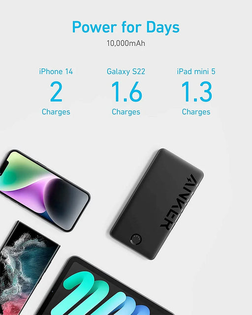 Anker 323 (A1334H11) USB-C Power Bank - 12W PowerCore PIQ