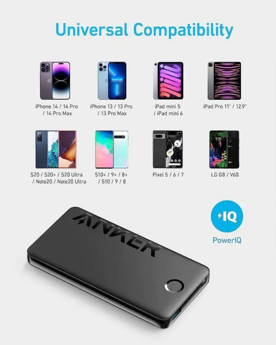 Anker 323 (A1334H11) USB-C Power Bank - 12W PowerCore PIQ