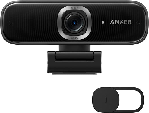 Anker A3361Z11 PowerConf C300 Smart Full HD Webcam, AI-Powered Framing & Autofocus, 1080p Webcam with Noise-Cancelling Microphones.