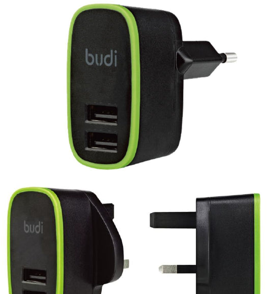 Budi AC056UNCB / AC056ENCB 12W(5V2.4A) Global Travel Charger