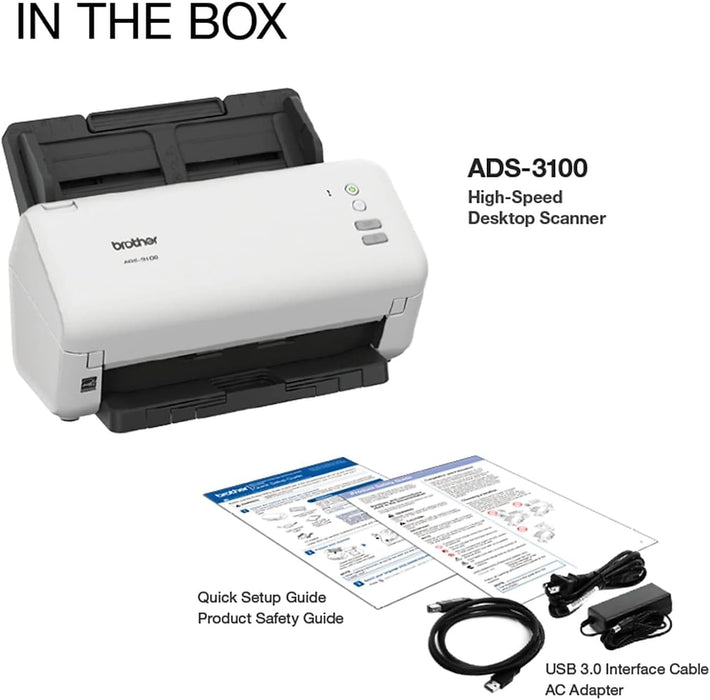 Brother ADS-3100 High-Speed Desktop Scanner