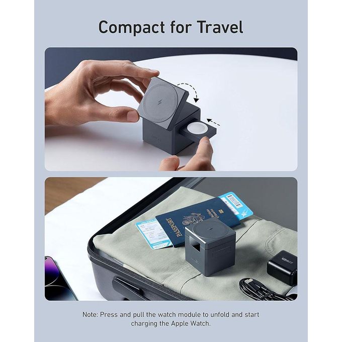 ANKER 3 in 1 Cube With Magsafe ( Y1811KA1)