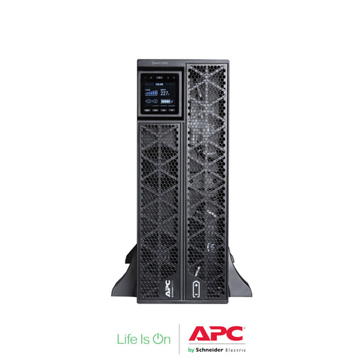 APC Smart-UPS On-Line, 5kVA/5kW, Rack/Tower, 230V (SRTG5KXLI) - 2x IEC C13+1x IEC C19+3-wire (H+N+E) outlets, Network Card, W/O rail kit