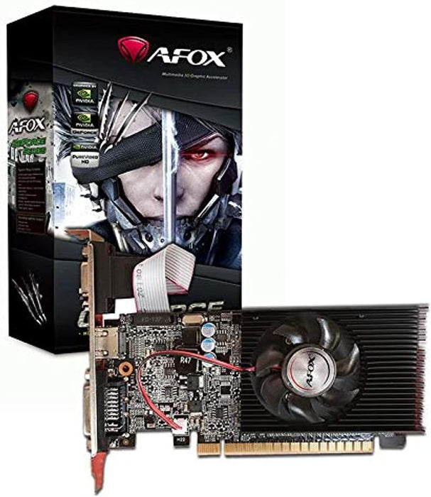 Afox Nvidia Geforce GT710 2GB GDDR3 Graphics Card- (PCI-E2.0, DDR3, VGA/DVI/HDMI) Graphic Cards - AF710-2048D3L7-V8