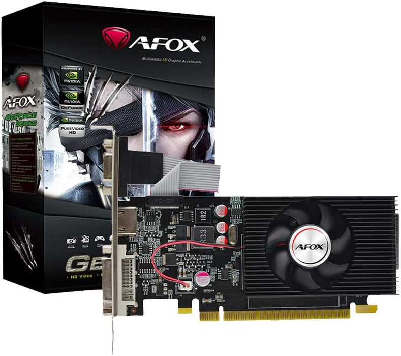 Afox Nvidia Geforce GT730 2GB DDR3 Graphics Card- (PCI-E 2.0, DDR3, VGA/DVI/HDMI) Graphic Cards - AF730-2048D3L7-V8