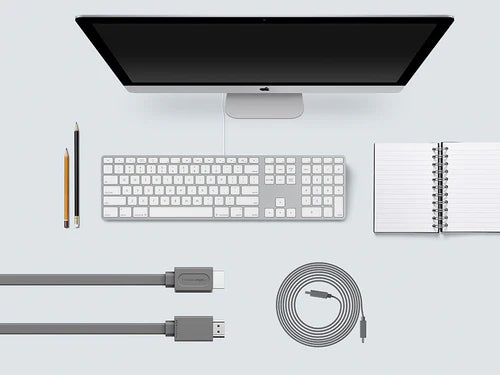 Allocacoc 3M Flat HDMI Cable - Grey