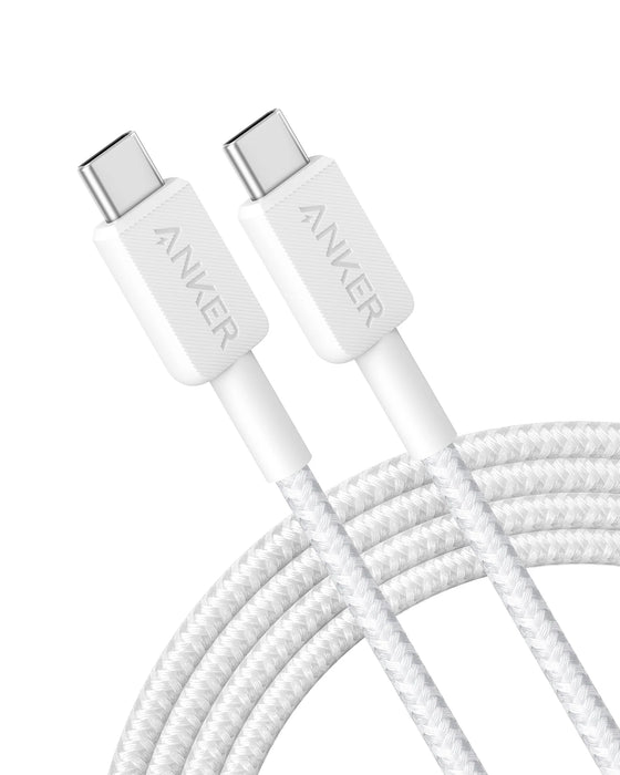 Anker 322 USB-C TO USB-C 3ft Nylon Braided 60W Cable (3ft)