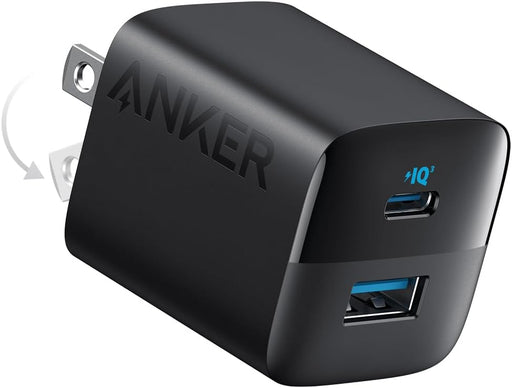 Anker 323 Dual Port Compact Charger 33W (A2331K11)-20W USB-C+ 12W USB-A