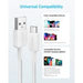 Anker 322 USB-A to USB-C 15W Cable (3ft) Nylon Braided – A81H5H21 – White