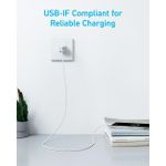 Anker 322 USB-A to USB-C 15W Cable (3ft) Nylon Braided – A81H5H21 – White