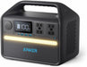 Anker 535 Portable Power Station, 512Wh Solar Generator (Solar Panel Optional) with LiFePO4 Battery Pack, 500W 9-Port Powerhouse, 4 AC Outlets, 60W USB-C PD Output, LED Light for Outdoor