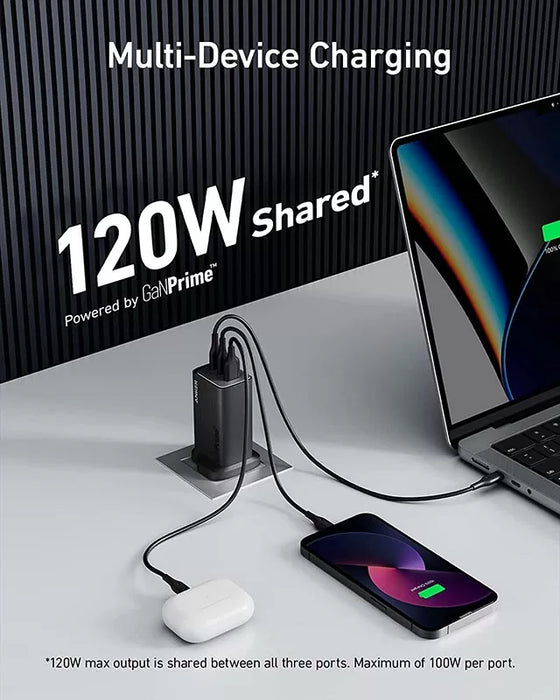 Anker 737 Charger (GaNPrime 120W) A2148211 Black
