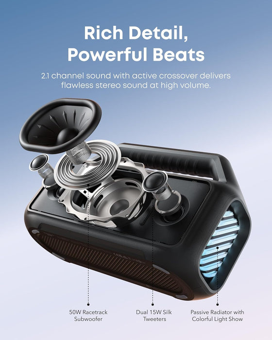 Anker A3148Z11  Soundcore Boom 2 SE Portable Bluetooth Speaker 30W 