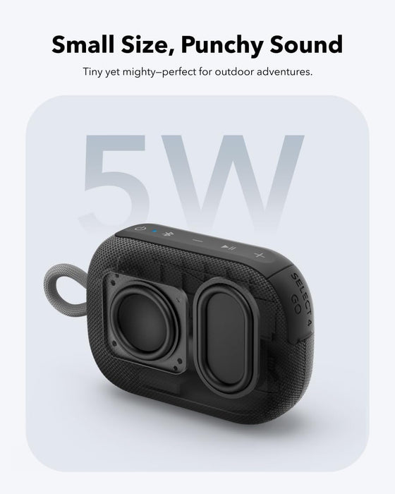 Anker A31X11B1 Soundcore Select 4 Go – 5W Bluetooth Speaker – Black Gold