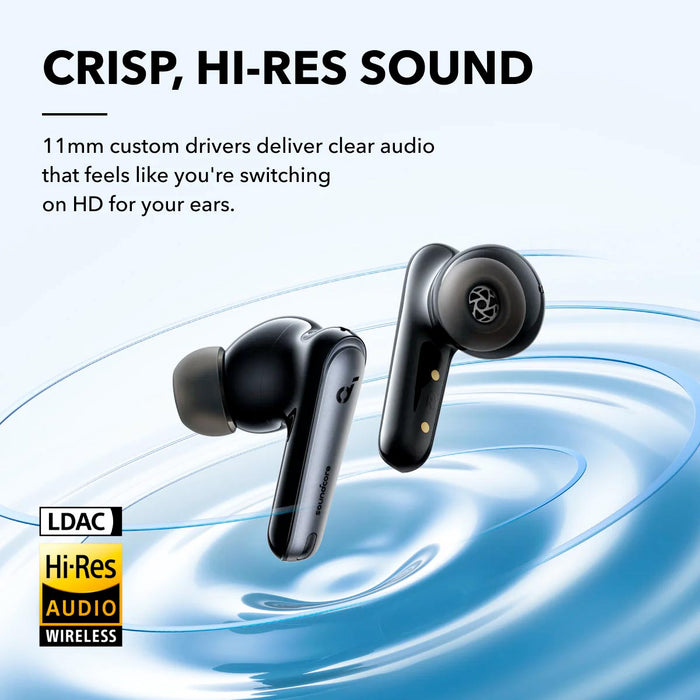 Anker A3947H11 Soundcore Liberty 4 NC True Wireless Noise Cancelling Earbuds with LDAC- Black